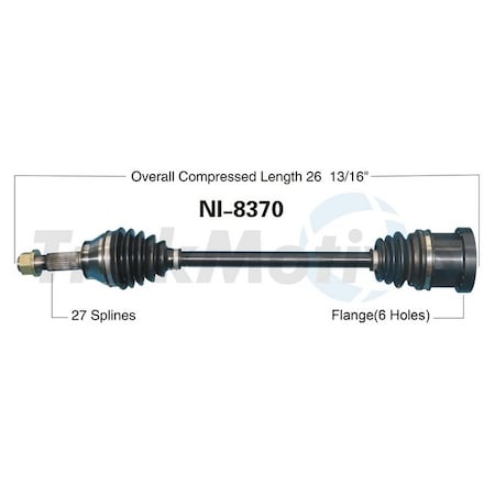 Surtrack Axle Cv Axle Shaft, Ni-8370 NI-8370